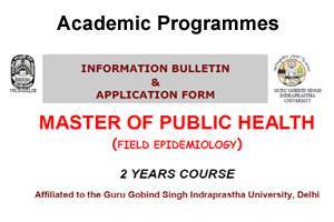Master of Public Health (Field Epidemiology) ACADEMIC SESSION 2012-13 NATIONAL CENTRE FOR DISEASE CONTROL(NCDC) ADMISSION Notification