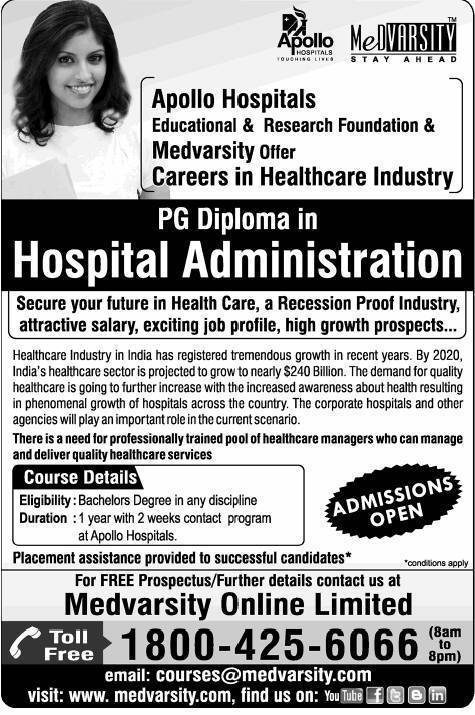 Apollo : PG Diploma in Hospital Management : Medvarsity