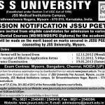 PGET - 2013 JSS Medical College University Mysore 2013 POSTGRADUATE MEDICAL & DENTAL PROGRAMMES RADUATE MEDICAL & DENTAL PROGRAMMES MD MMMD/ MS /MDS DD/ MS /MDS / PG DIPLOMA / PG DIPLOMA COURSES